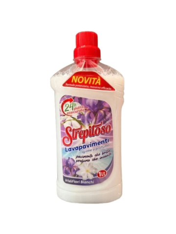 Lavapavimenti Strepitoso 1l Iris E Fiori Bianchi | Home Essential