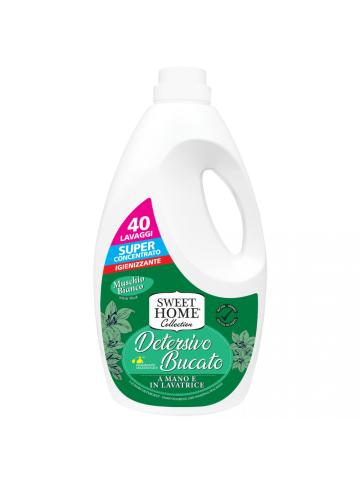 Sweet Home Detersivio Lavatrice Muschio Bianco 40 Lavaggi 2L | Home Essential