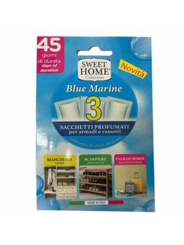 Sweet Home Sacchetti Profumati x3 Blu Marine | Home Essential