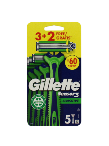 Rasoi Gillette Sensor3 3+2pz Sensitive | Home Essential
