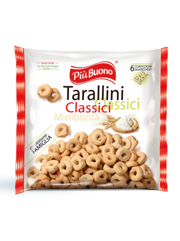 Tarallini Piu'buono 210gr Multipack Classici | Home Essential