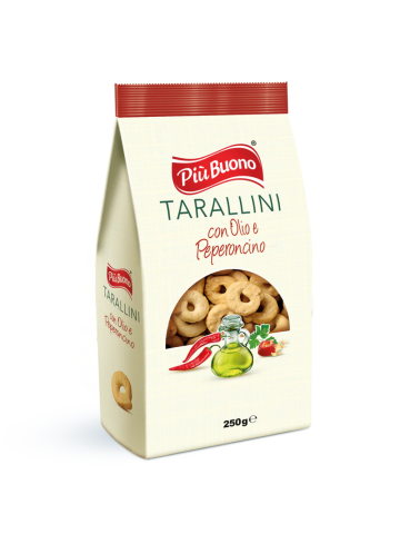 Taralli Piu'buono 250g Aglio Olio Peperoncino | Home Essential