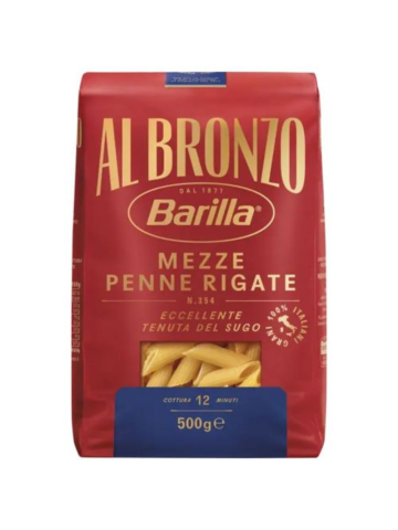 Barilla Pasta Bronzo Gr500 Mezze Penne | Home Essential