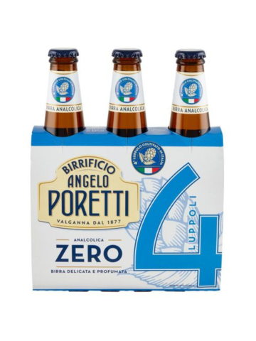 Poretti Birra 4 Luppoli Cl33x3 Analcolica Zero | Home Essential