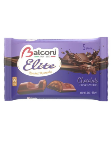 Balconi Elite Wafer X5 Gr86,25 Chocolate | Home Essential