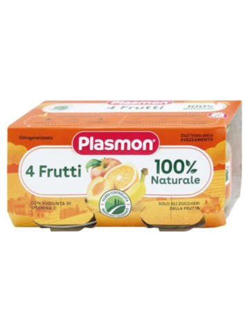 Plasmon Omofrutta Gr80x2 4 Frutti | Home Essential