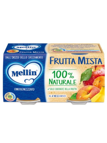 Mellin Omofrutta 2x100 Gr Frutta mista | Home Essential