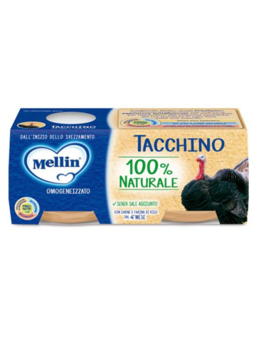 Mellin Omocarne 2x80 Gr Tacchino | Home Essential