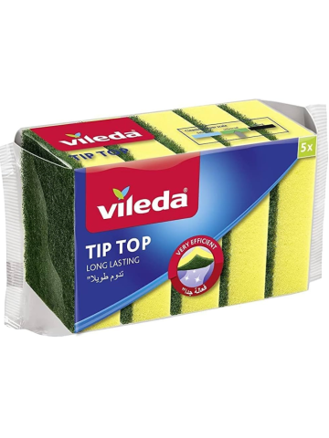 Spugna Abrasiva Vileda 3+2 Tip Top | Home Essential