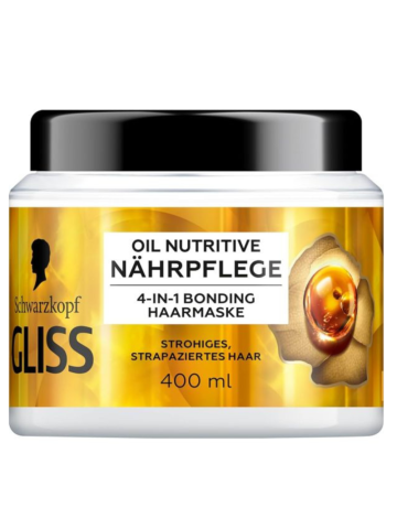 Maschera Capelli Gliss 400Ml Olio Nutriente | Home Essential