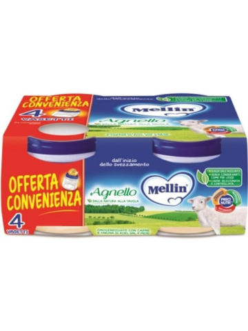 Omogeneizzato Mellin 80Gr 4Pz Agnello | Home Essential