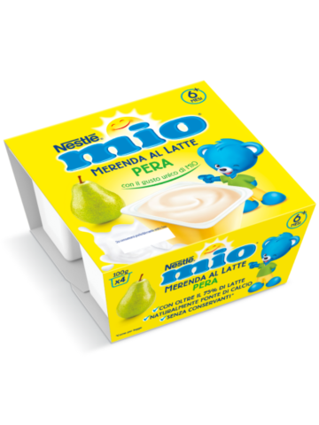 Merenda Al Latte Mio 100Gr 4Pz Pera | Home Essential