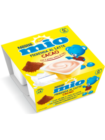 Merenda Al Latte Mio 100Gr 4Pz Cacao | Home Essential