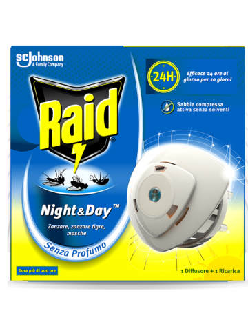 Diffusore Elettrico Raid Night&day Mosche E Zanzare | Home Essential