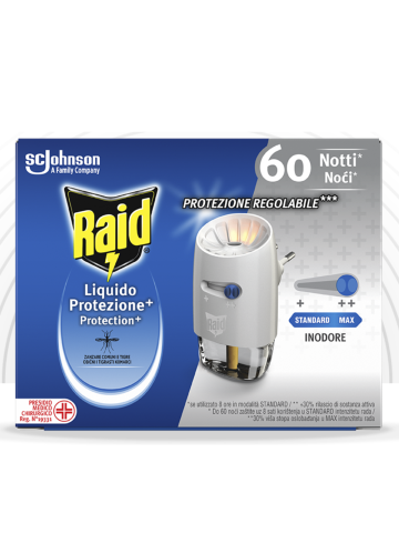 Insetticida Diffusore Elettrico Raid 30 Notti Con Ricarica Liquida | Home Essential