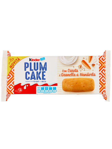 Plumcake Kinder T6 192gr Carota | Home Essential