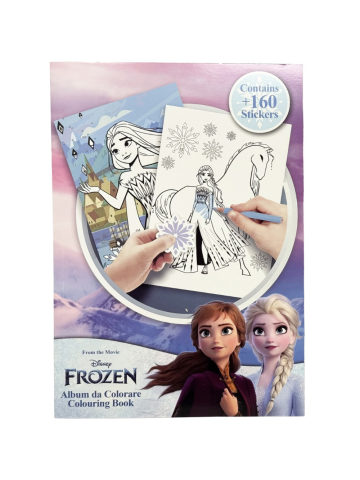 Album Da Colorare Con Stickers 31x23cm Frozen | Home Essential