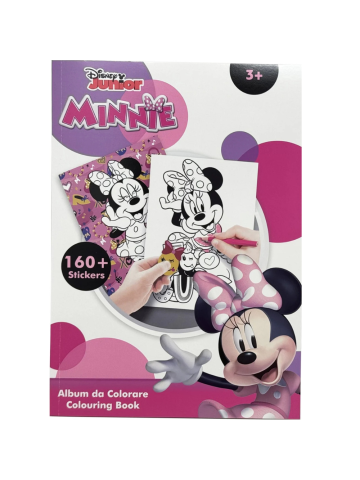Album Da Colorare Con Stickers 31x23cm Minnie | Home Essential