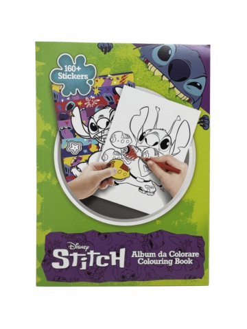 Album Da Colorare Con Stickers 31x23cm Stitch Boy | Home Essential