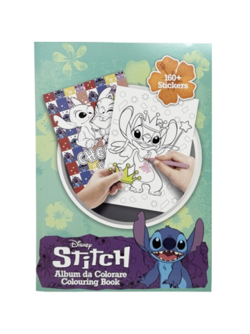 Album Da Colorare Con Stickers 31x23cm Stitch Girl | Home Essential