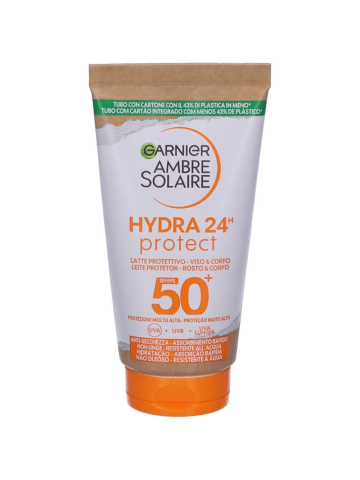 Latte Protettivo Garnier Ambre Solaire Hydra 24 Spf50 50ml Viso E Corpo | Home Essential