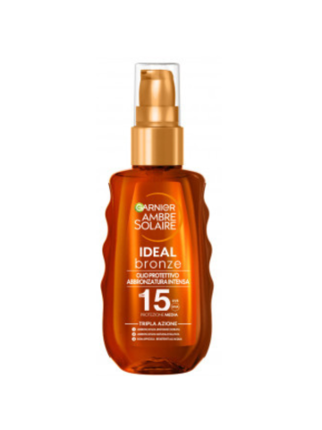 Olio Abbronzante Garnier Ambre Solaire Spf15 150ml Abbronzatura Dorata | Home Essential