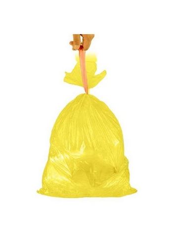 Sacco Rifiuti Veloce 55x65cm Giallo | Home Essential