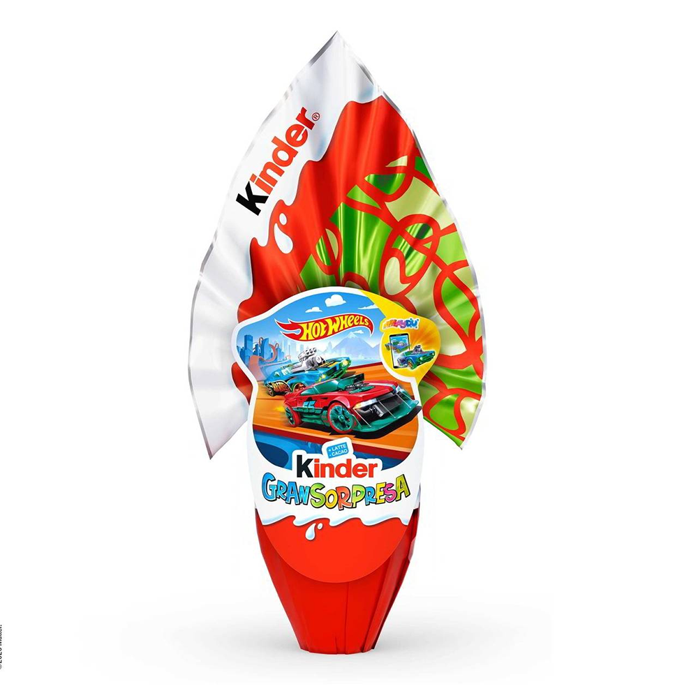 Uovo Kinder Gran sorpresa hot wheels 150 g | Home Essential