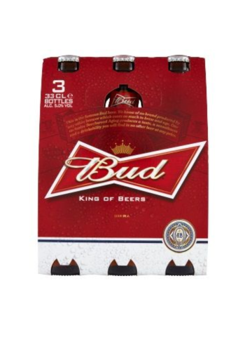 Bud Birra Cl 33 X 3 Bottiglia | Home Essential