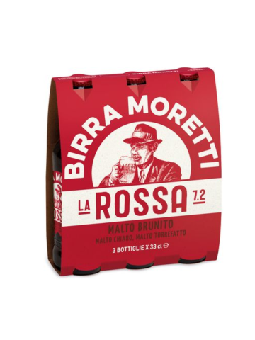 Moretti Birra Cl 33 X 3 La Rossa | Home Essential