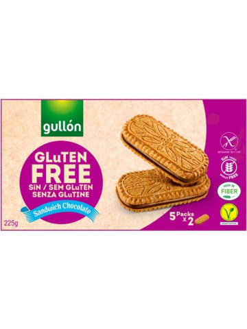 Biscotti Gullon 225gr Sandwich Cioccolato Senza Glutine | Home Essential