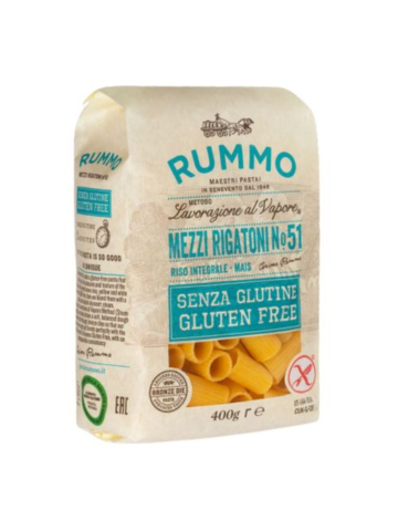 Rummo Pasta S/glutine Gr 400 Mezzi Rigat | Home Essential