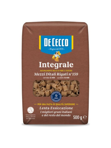 De Cecco Integrale Gr 500 1/2 Ditali Rig | Home Essential