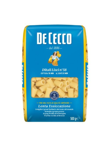 De Cecco Gr 500 N 58 Ditali Lisci | Home Essential