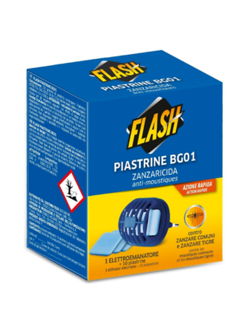 Elettroemanatore Zanzaricida Flash Con 10 Piastrine | Home Essential
