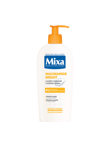 Mixa Niacinamide Bright Lozione Corpo Per Pelle Secca E Spenta | Home Essential