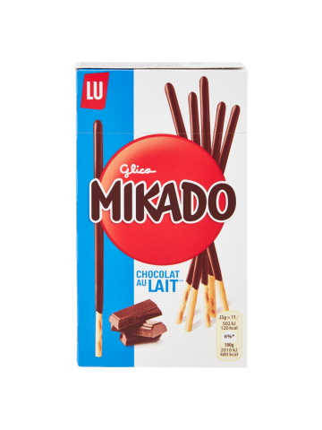 Mikado, biscotto ricoperto di cioccolato al latte - 75g | Home Essential