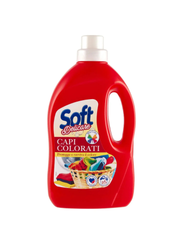 Detersivo Lavatrice Soft 16Lavaggi Capi Colorati | Home Essential