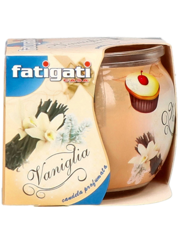 Candela In Vaso Vetro Profumo Vaniglia | Home Essential