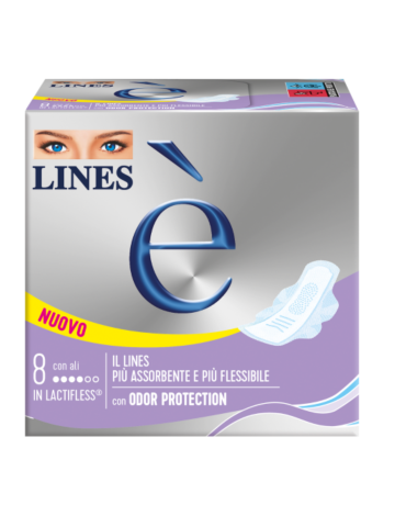Assorbenti Lines E' 8Pz Con Ali | Home Essential