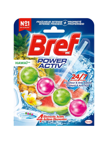 Tavoletta Wc Bref Power Activ 50Gr Hawai | Home Essential