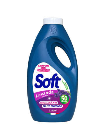 Detersivo Lavatrice Soft 2250Ml 50 Lavaggi Lavanda Intensa | Home Essential
