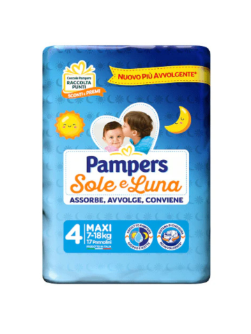 Pannolini Pampers Sole E Luna 7-18kg Maxi | Home Essential