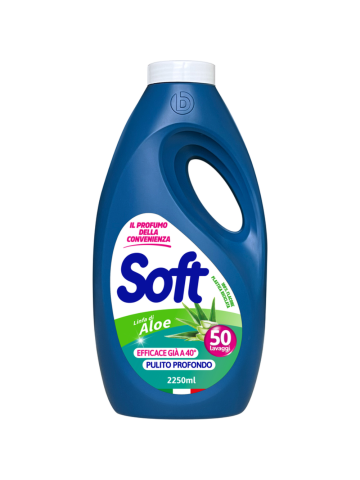 Detersivo Lavatrice Soft 2250Ml 50 Lavaggi Linfa Di Aloe | Home Essential