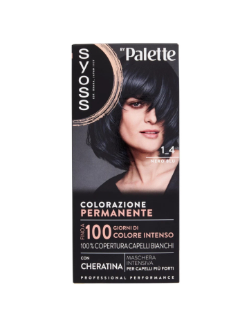Colorazione Capelli Syoss By Palette Nero Blu 1-4 | Home Essential
