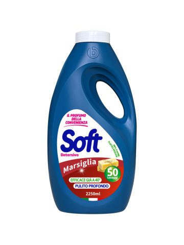 Detersivo Lavatrice Soft 2250Ml 50 Lavaggi Marsiglia | Home Essential