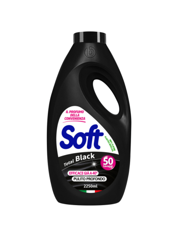 Detersivo Lavatrice Soft 2250Ml 50 Lavaggi Total Black | Home Essential