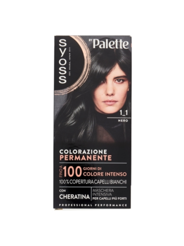 Colorazione Capelli Syoss By Palette Nero 1-1 | Home Essential