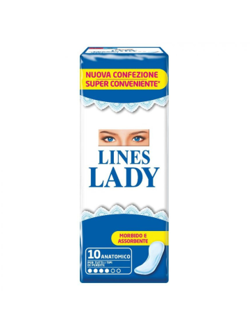 Assorbenti Lines Lady 10Pz Anatomico | Home Essential
