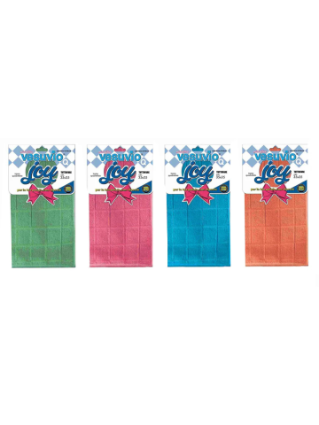 Panno Vesuvio Joy Microfibra 35X35Cm Quadrettato Assortito | Home Essential